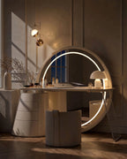 Bellano LED Dressing Table with Full-Length Mirror
