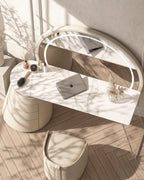 Bellano LED Dressing Table with Full-Length Mirror