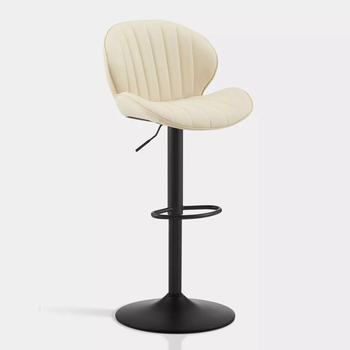 Caryol Adjustable Faux Leather Bar Stools – Set of 2