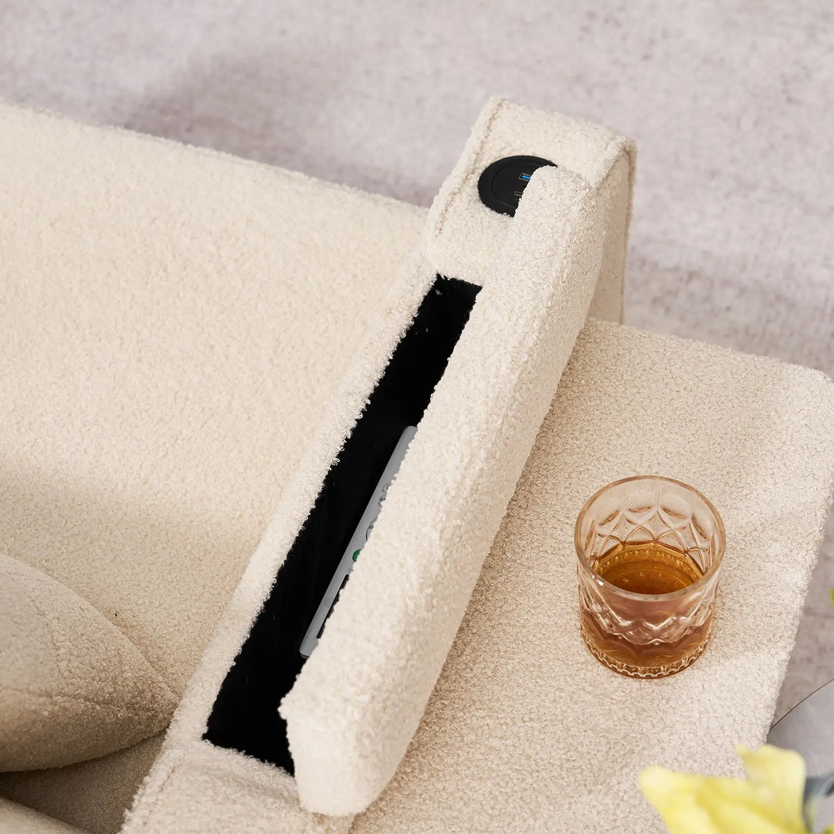 Clarkson Bouclé Sleeper Armchair