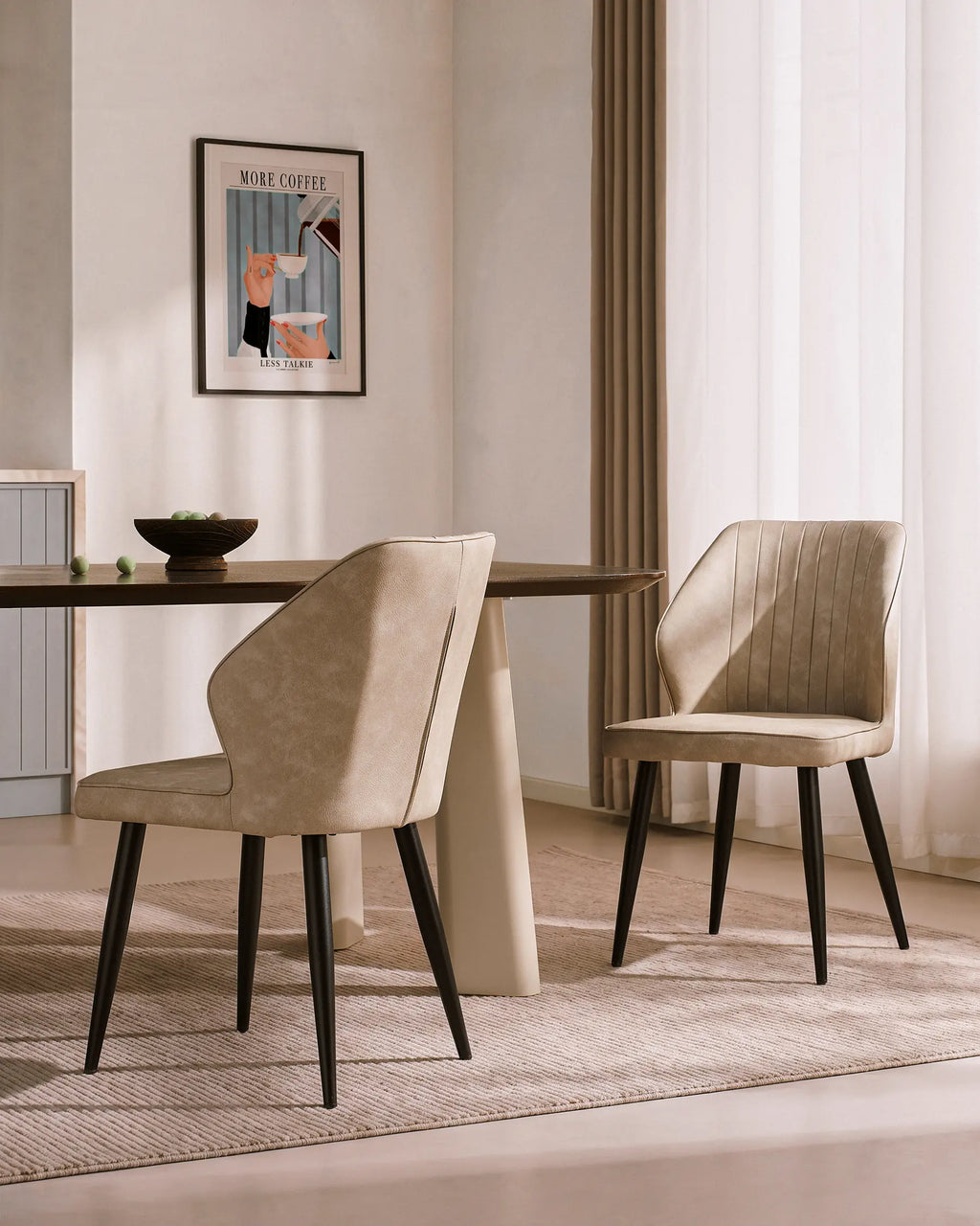 Danforth Faux Leather Dining Chairs – Set of 4