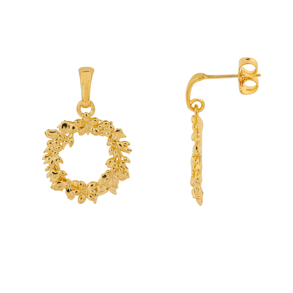 Laura Ashley Fashion Wreath Drop Earrings