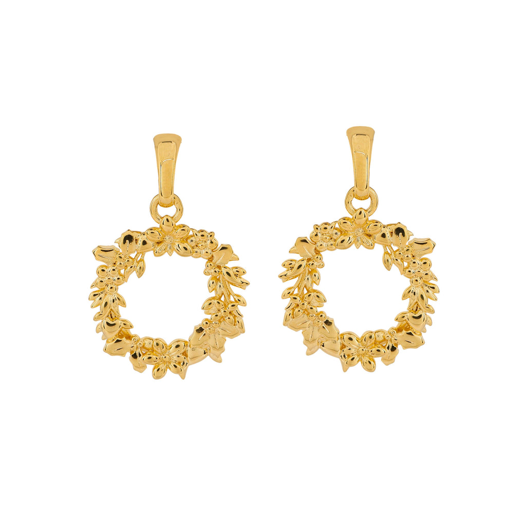 Laura Ashley Fashion Wreath Drop Earrings