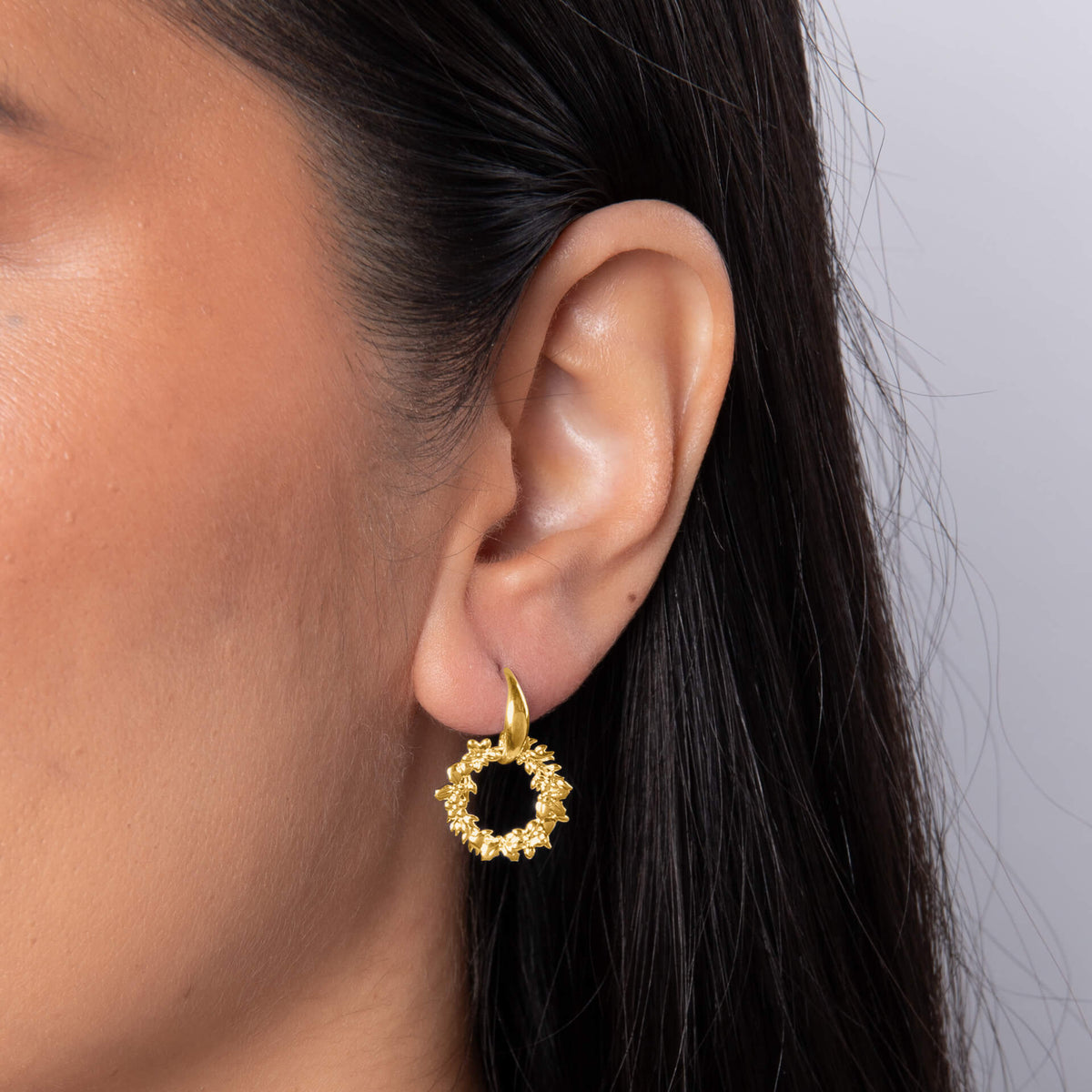 Laura Ashley Fashion Wreath Drop Earrings