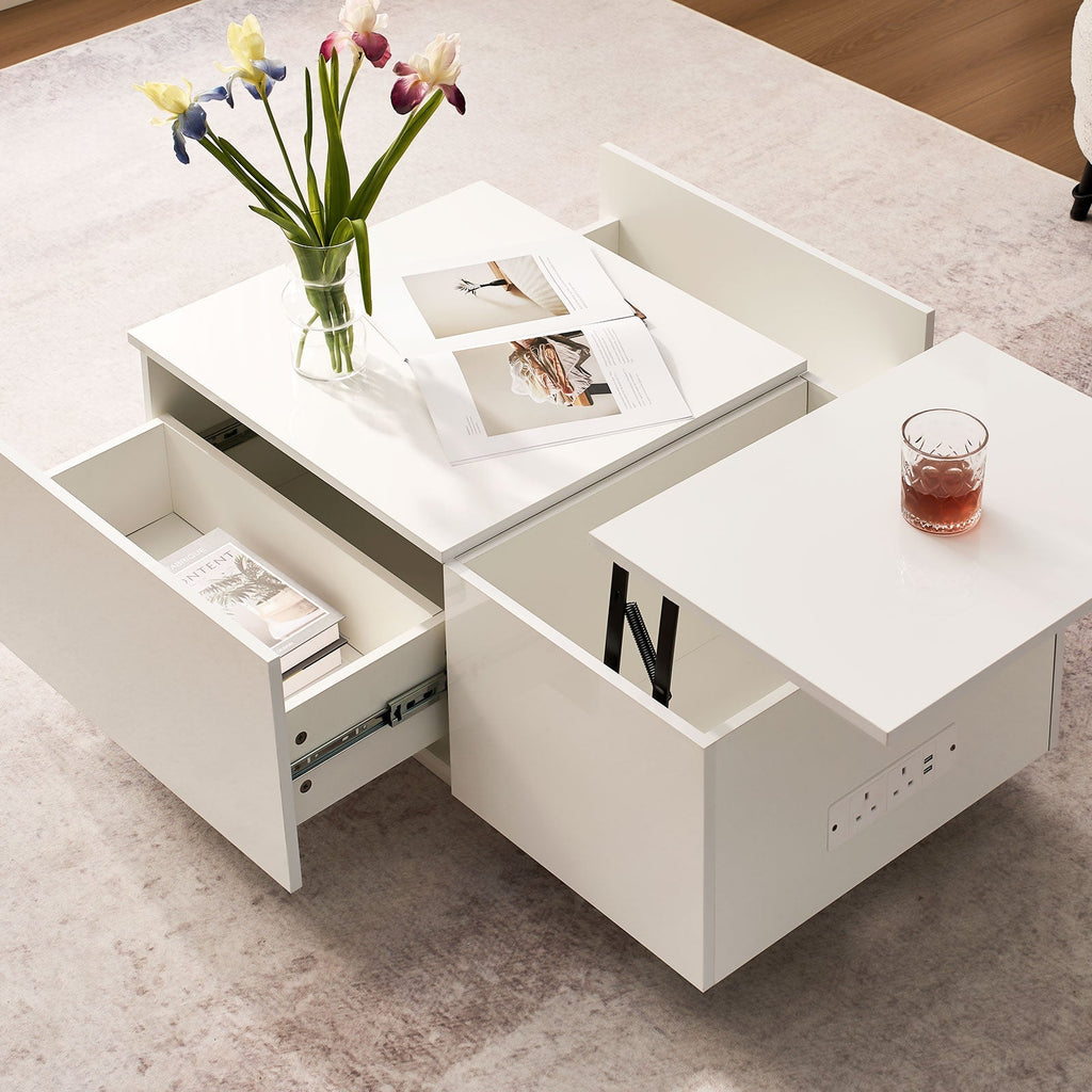 Elna LED Lift-Top Coffee Table