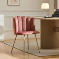 Fleur Blush Pink Velvet Side Chair