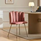 Fleur Blush Pink Velvet Side Chair
