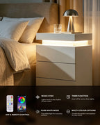 Kumar RGB Bedside Table with Charging