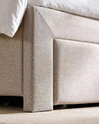 Luvon Upholstered Double Bed with Storage