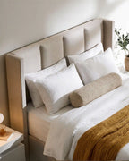 Luvon Upholstered Double Bed with Storage