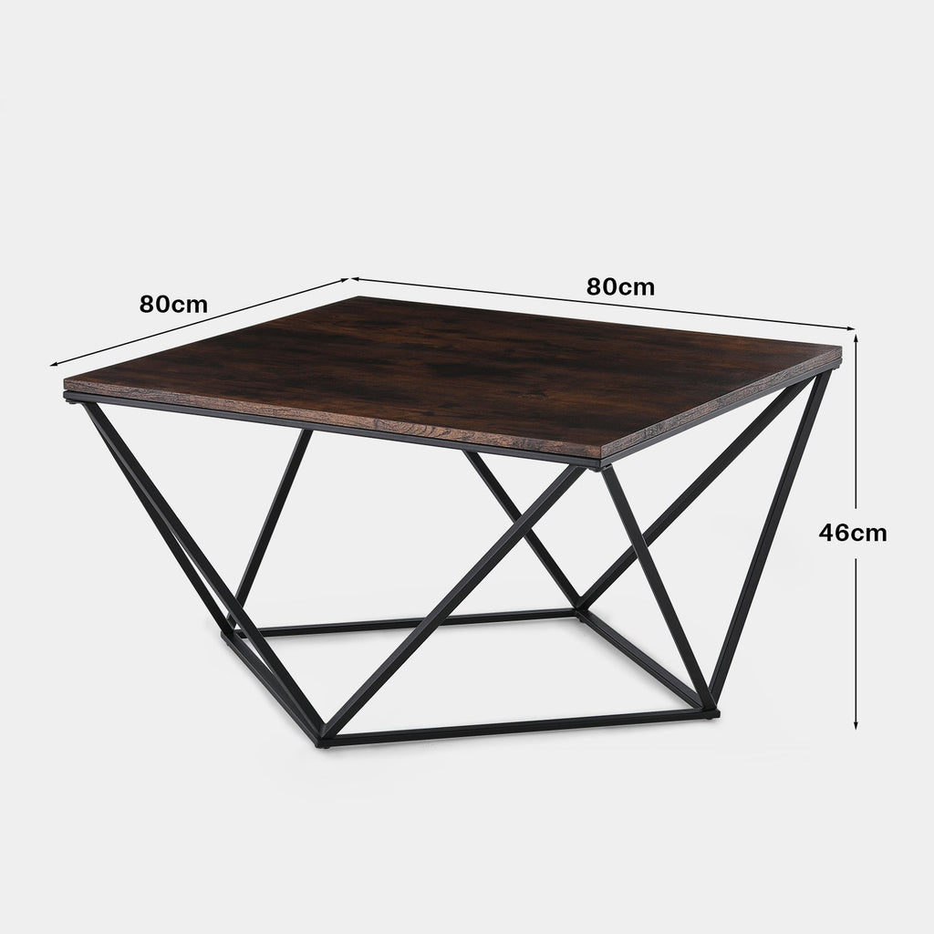 Mayme Industrial Oak-Effect Coffee Table