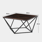 Mayme Industrial Oak-Effect Coffee Table