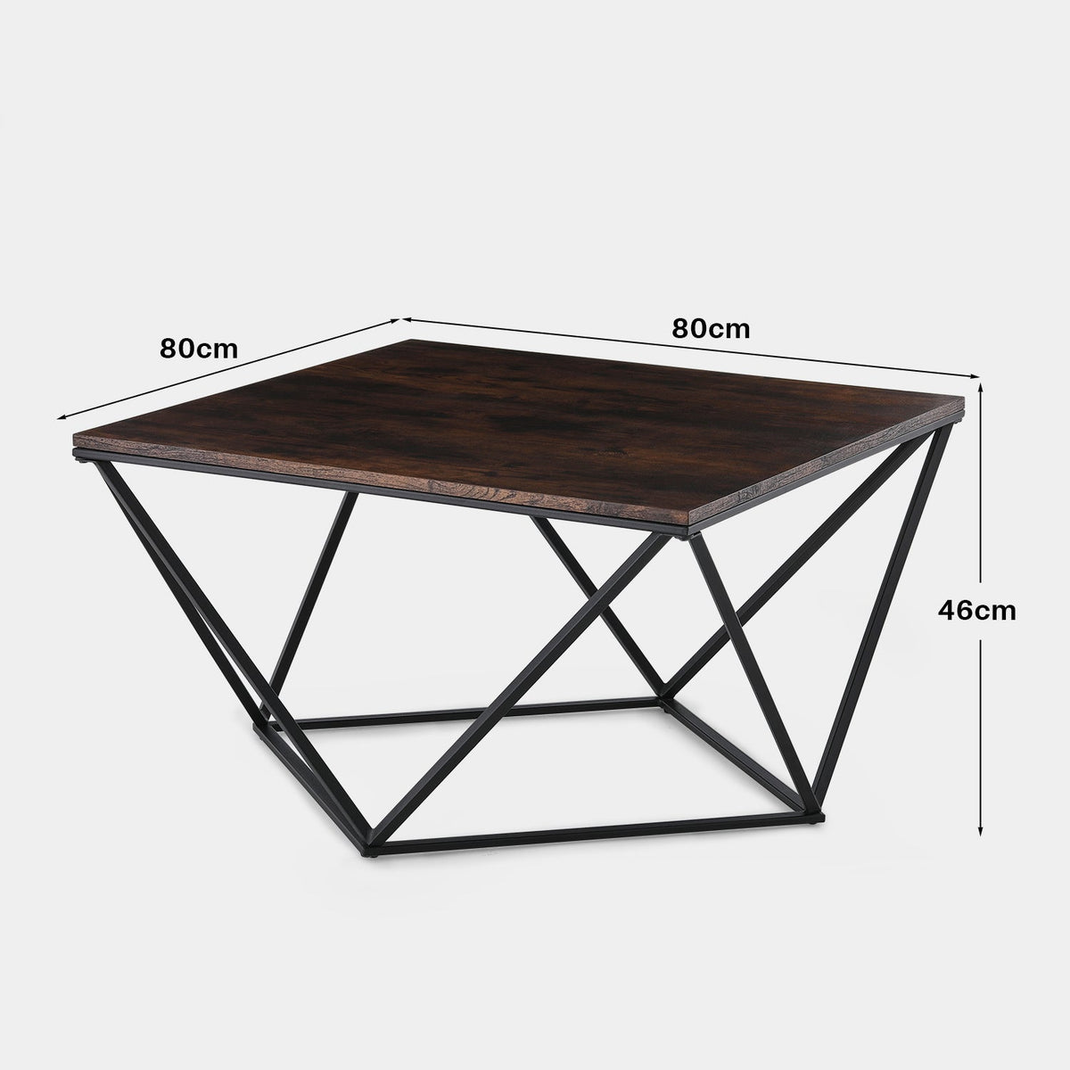 Mayme Industrial Oak-Effect Coffee Table