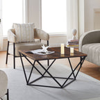Mayme Industrial Oak-Effect Coffee Table
