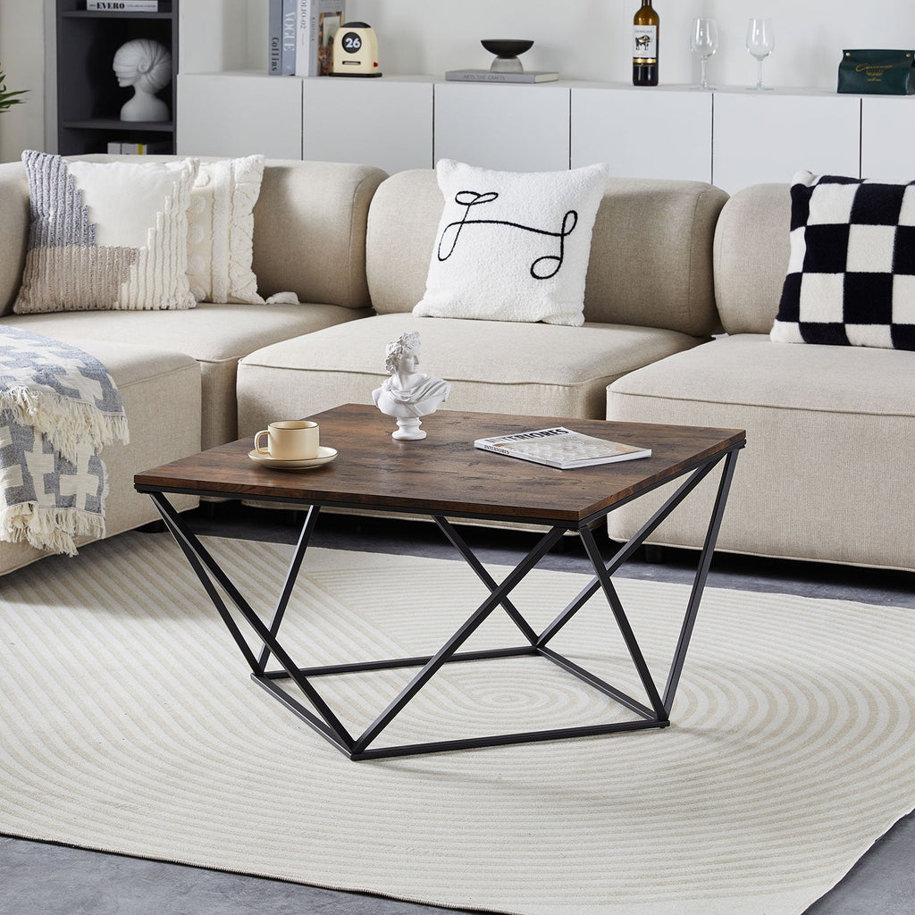 Mayme Industrial Oak-Effect Coffee Table