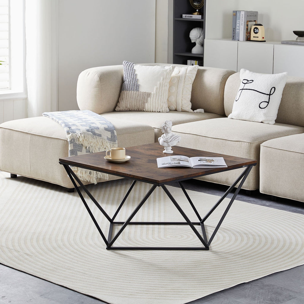 Mayme Industrial Oak-Effect Coffee Table