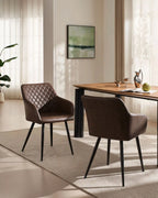 Moree Faux Leather Dining Chairs