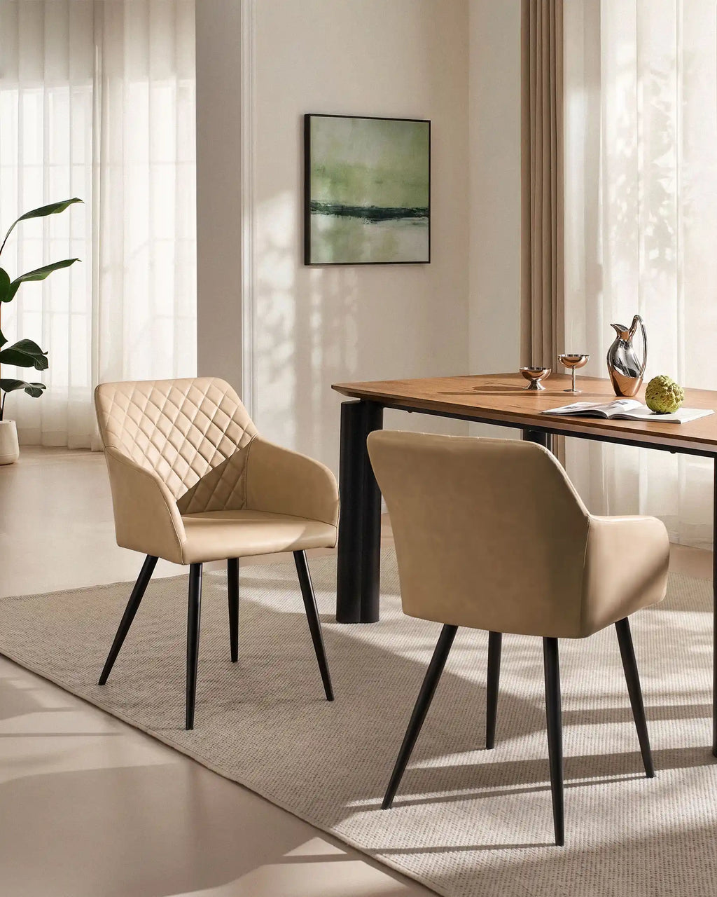Moree Faux Leather Dining Chairs