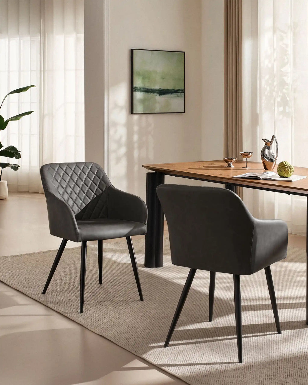 Moree Faux Leather Dining Chairs