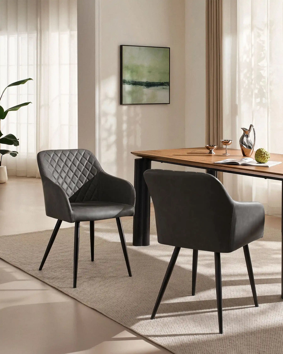 Moree Faux Leather Dining Chairs