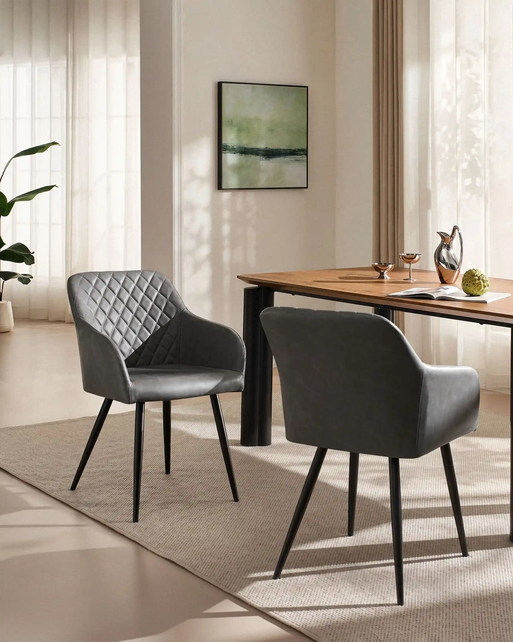 Moree Faux Leather Dining Chairs