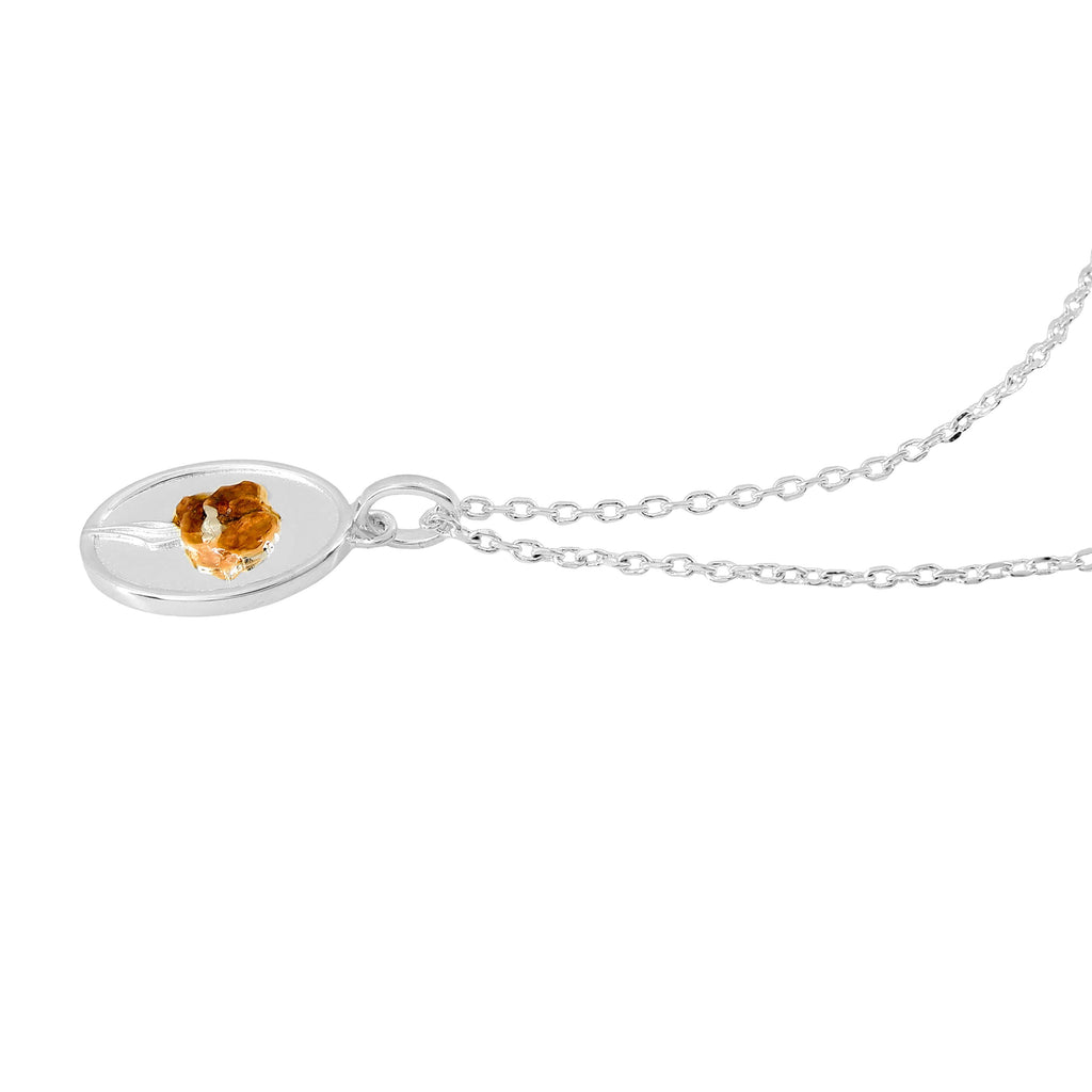 Laura Ashley Fashion Poppy Meadow Single Flower Necklace-4