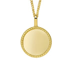 Beginnings Milgrain Edge Disc Pendant-3