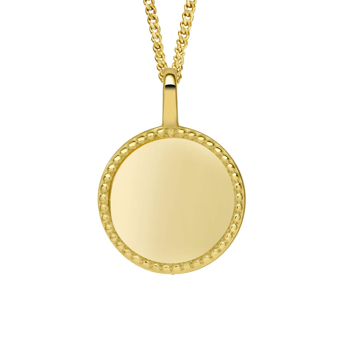 Beginnings Milgrain Edge Disc Pendant-3