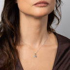 Diamonfire Double Claw Solitaire Pendant-1