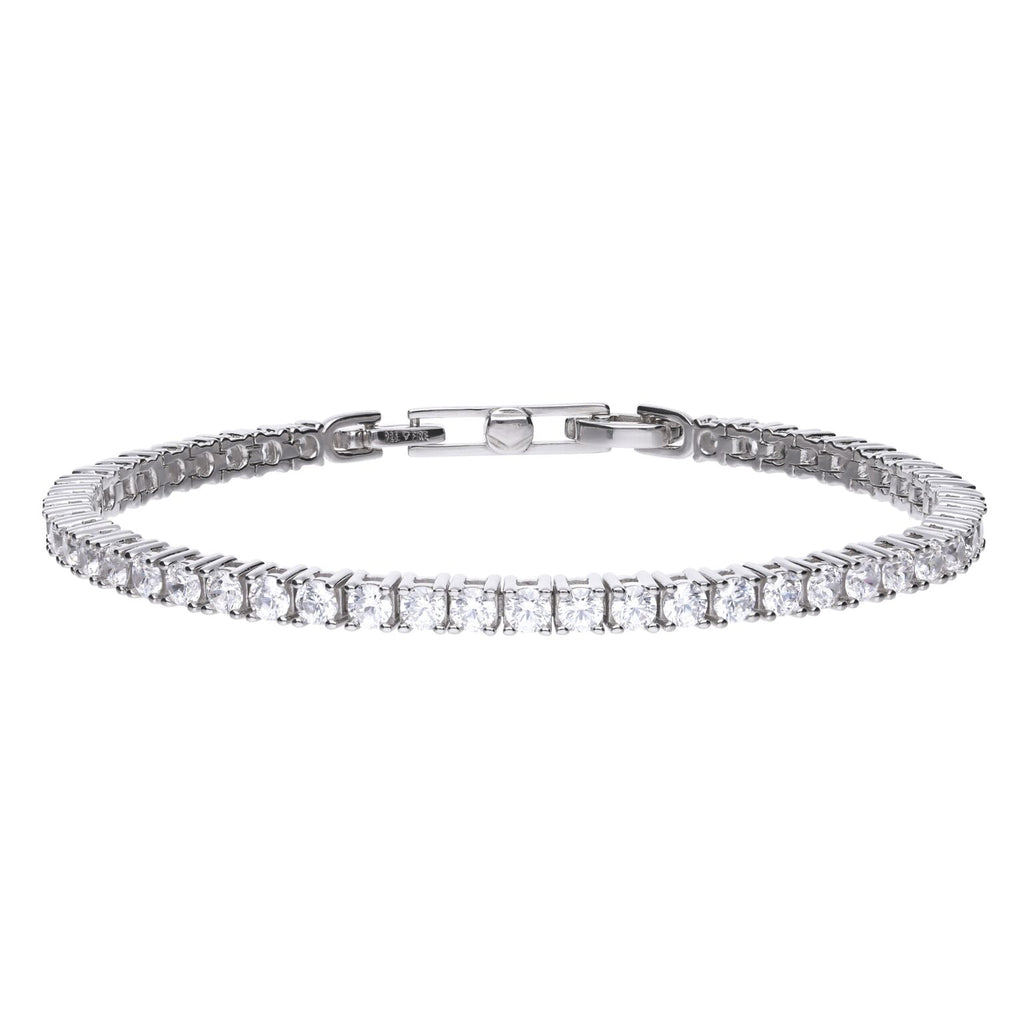 Diamonfire Claw Set Zirconia Tennis Bracelet-0