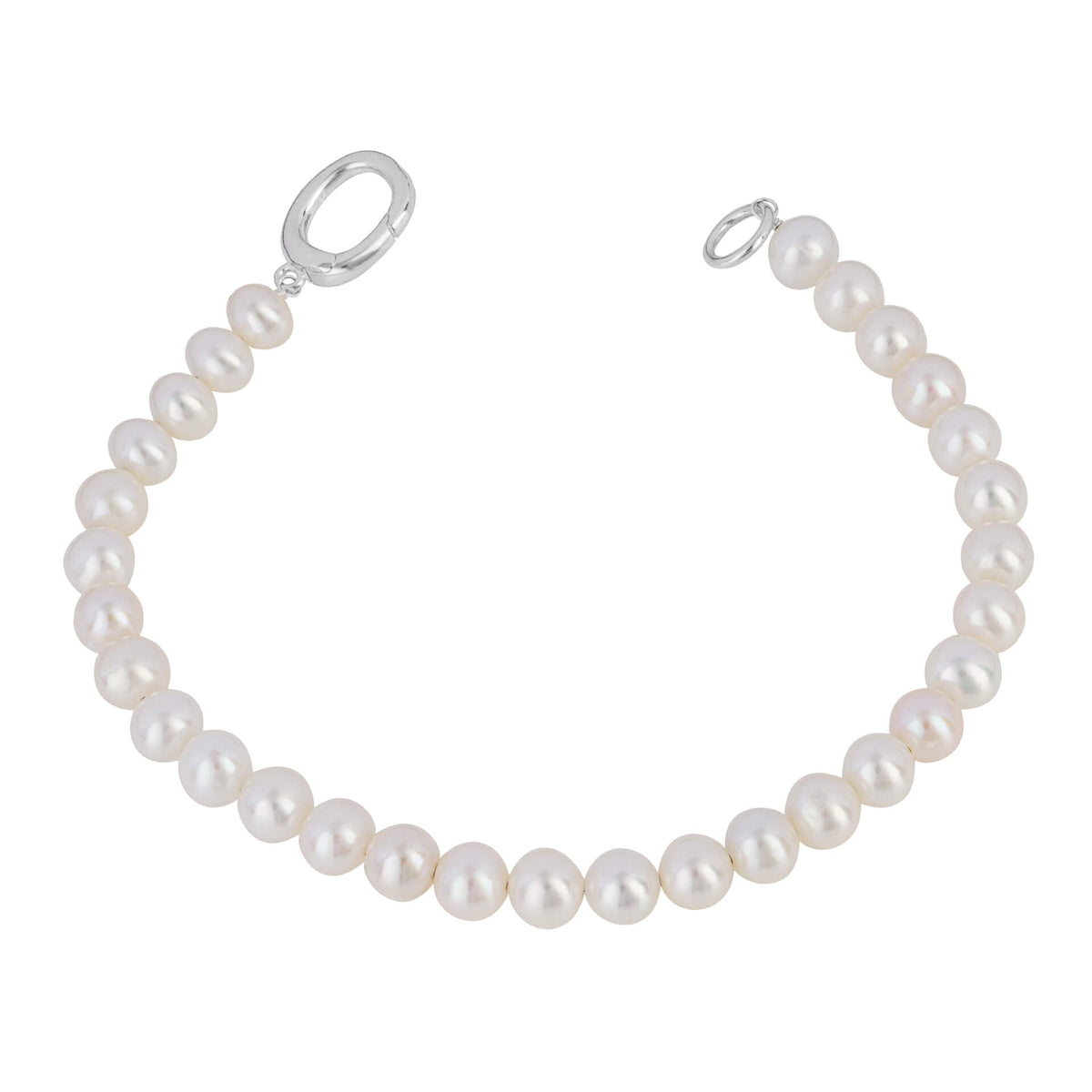 Beginnings White Pearl Charm Bracelet-0