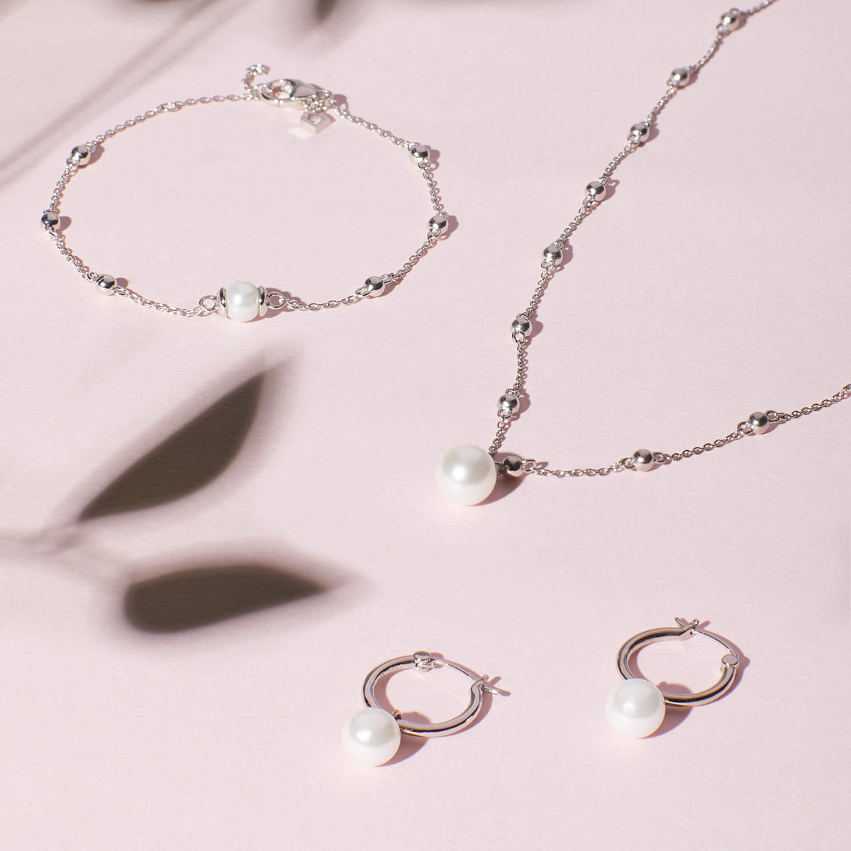 Diamonfire Assembled Hoop Earrings with Shell Pearl-3