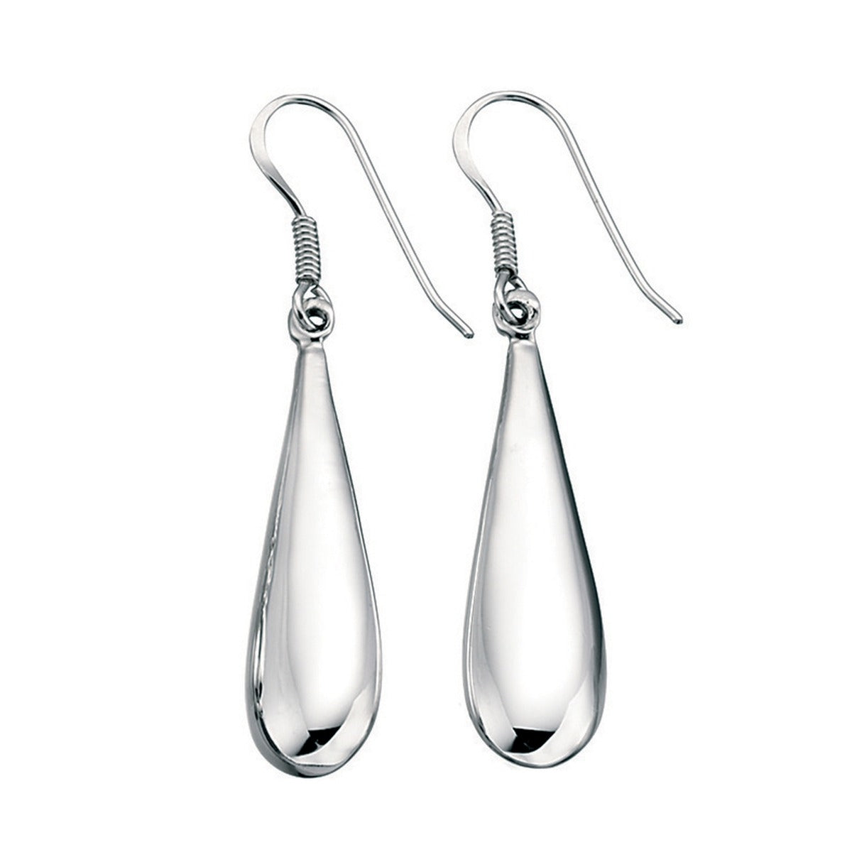 Beginnings Plain Organic Drop Earrings-0
