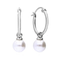 Diamonfire Assembled Hoop Earrings with Shell Pearl-0