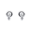 Beginnings Plain and Rope Linked Circles Stud Earrings-0