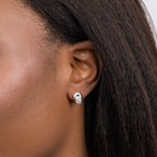 Beginnings Plain and Rope Linked Circles Stud Earrings-1