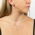 Beginnings Pave Set Cubic Zirconia Starburst Necklace-2