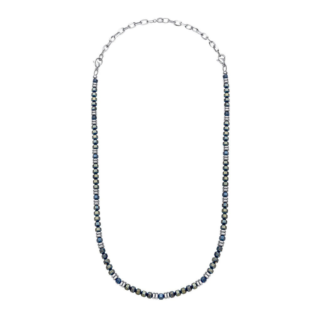 Fred Bennett Blue Hematite Bead Necklace-2