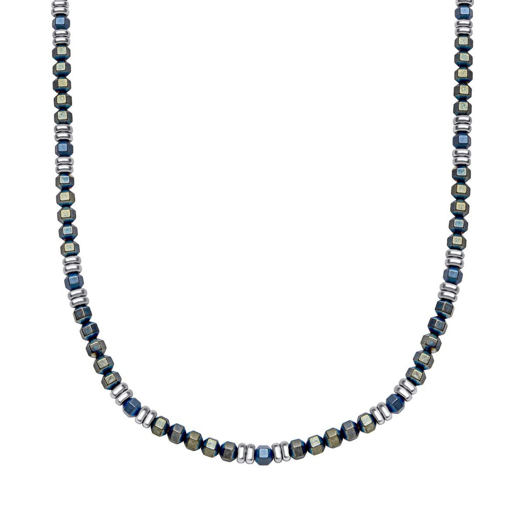 Fred Bennett Blue Hematite Bead Necklace-0