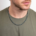 Fred Bennett Blue Hematite Bead Necklace-1