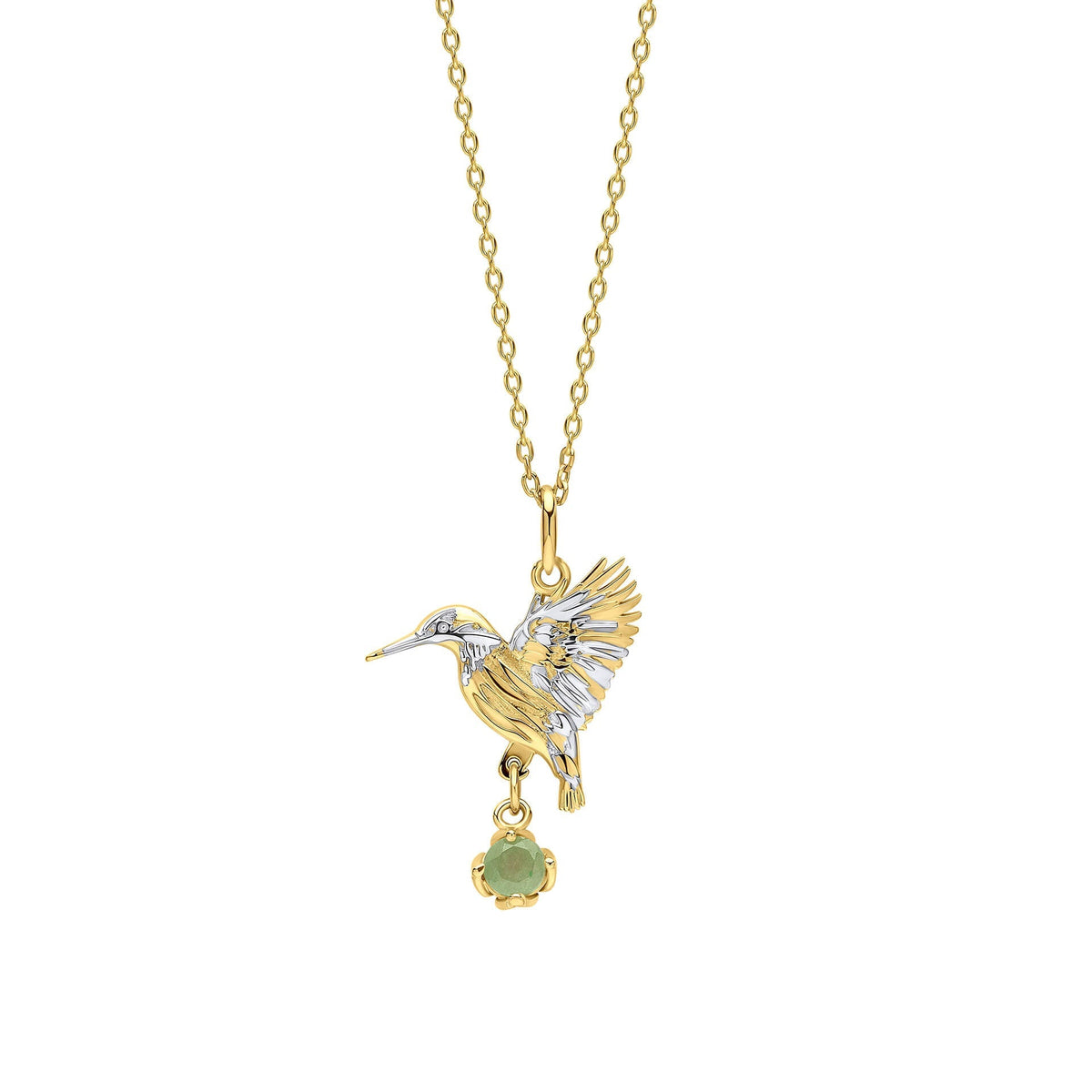 Laura Ashley Silver Llanelli Kingfisher Necklace-0