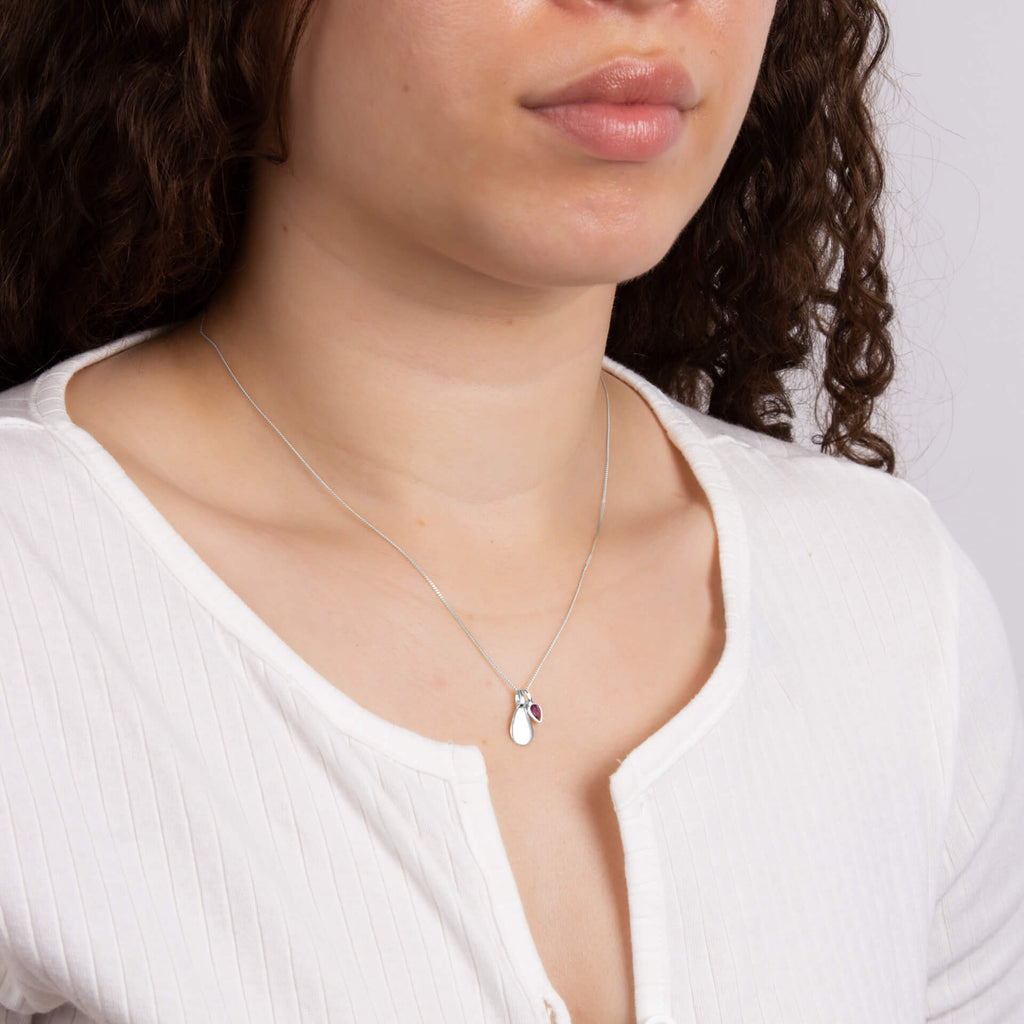 Beginnings Semi-Precious Birthstone Necklace-4