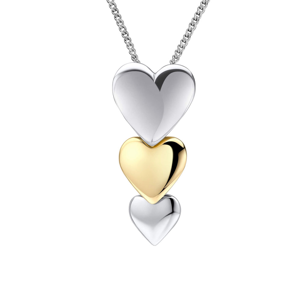 Beginnings Cascading Hearts Drop Pendant-0