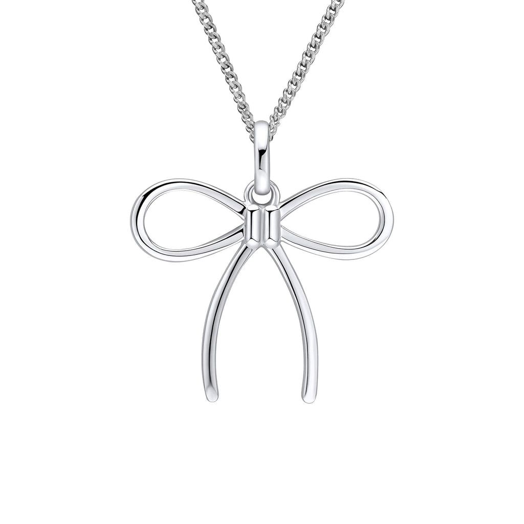 Beginnings Thin Bow Pendant-0