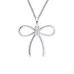 Beginnings Thin Bow Pendant-0