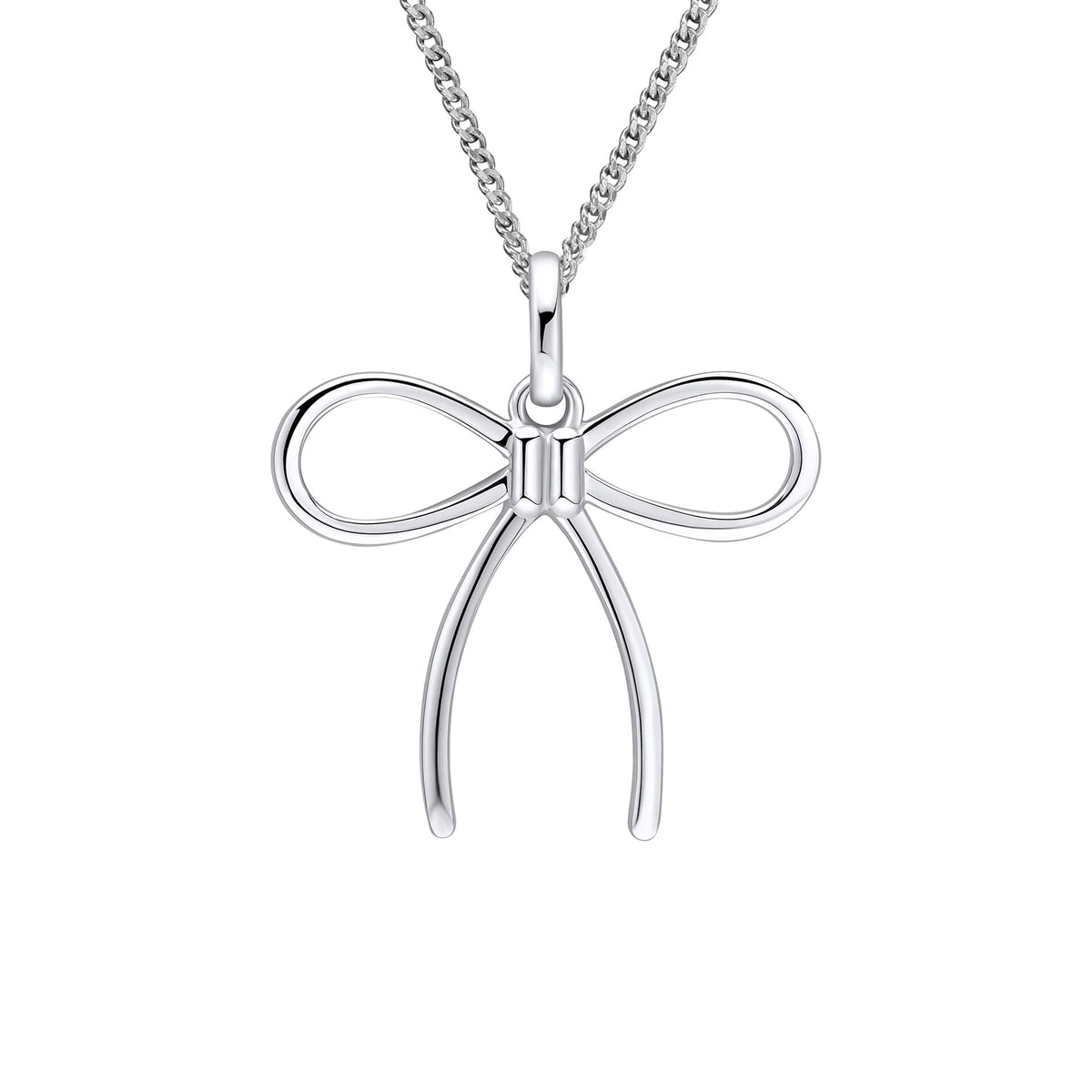 Beginnings Thin Bow Pendant-0
