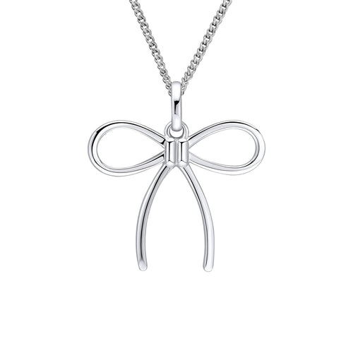 Beginnings Thin Bow Pendant-0